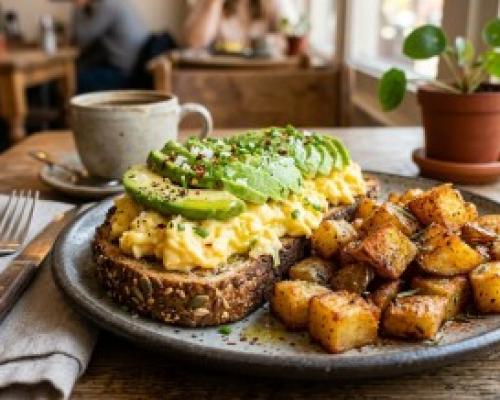 Avocado-Egg With Potatoes img